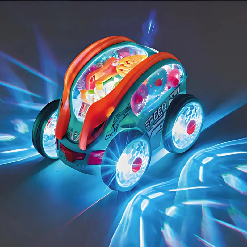 Spinning LED Toy Car with Multicolor Lights and Built-In Music