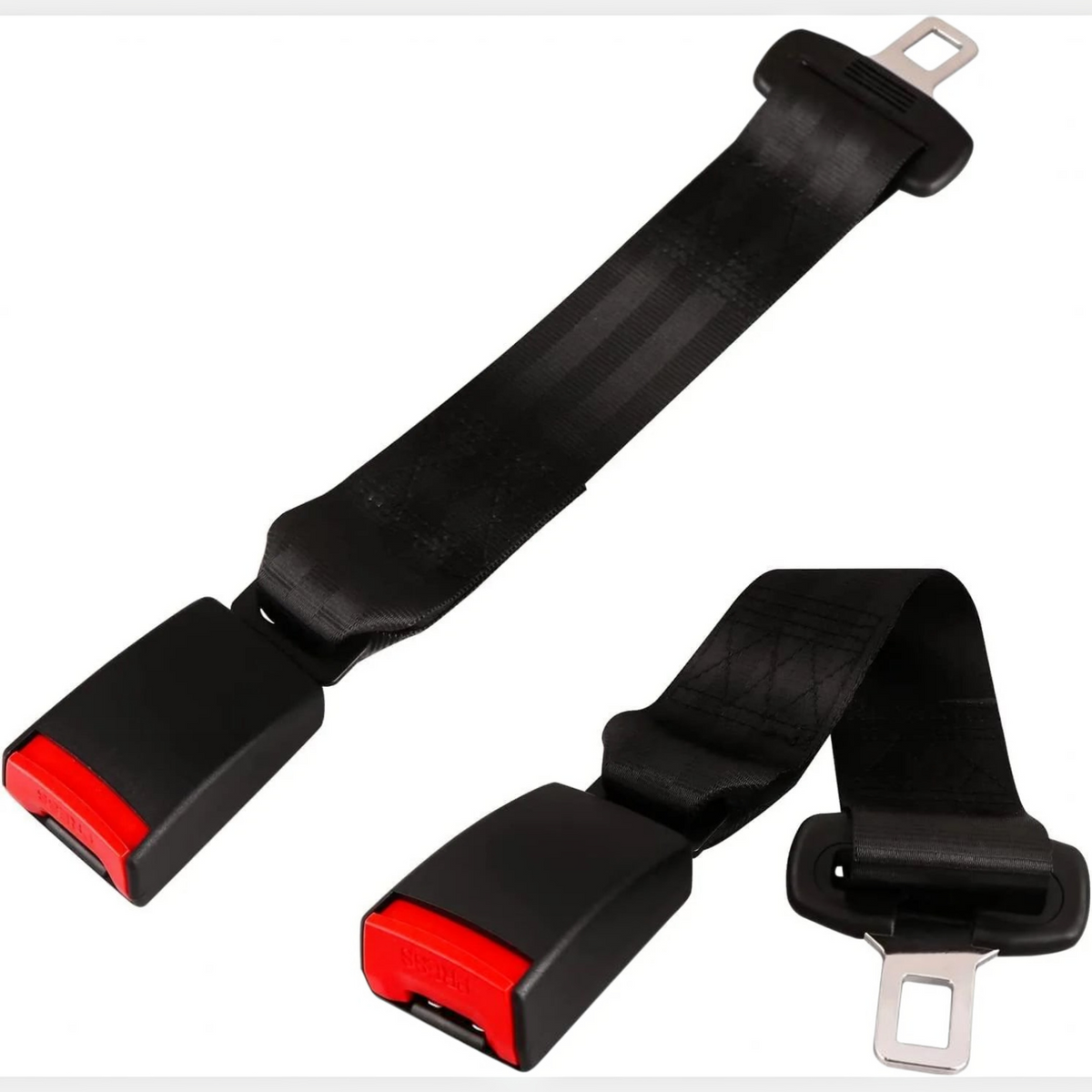 Seat Belt Extender with 14-Inch Extension and Metal ABS Construction for Cars