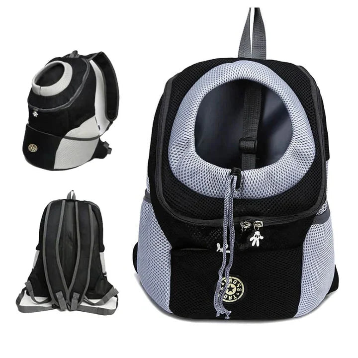 Dog Carrier Backpack with Mesh Ventilation and Internal Safety Hook