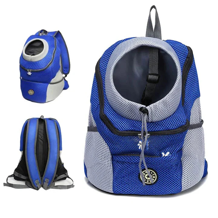 Dog Carrier Backpack with Mesh Ventilation and Internal Safety Hook