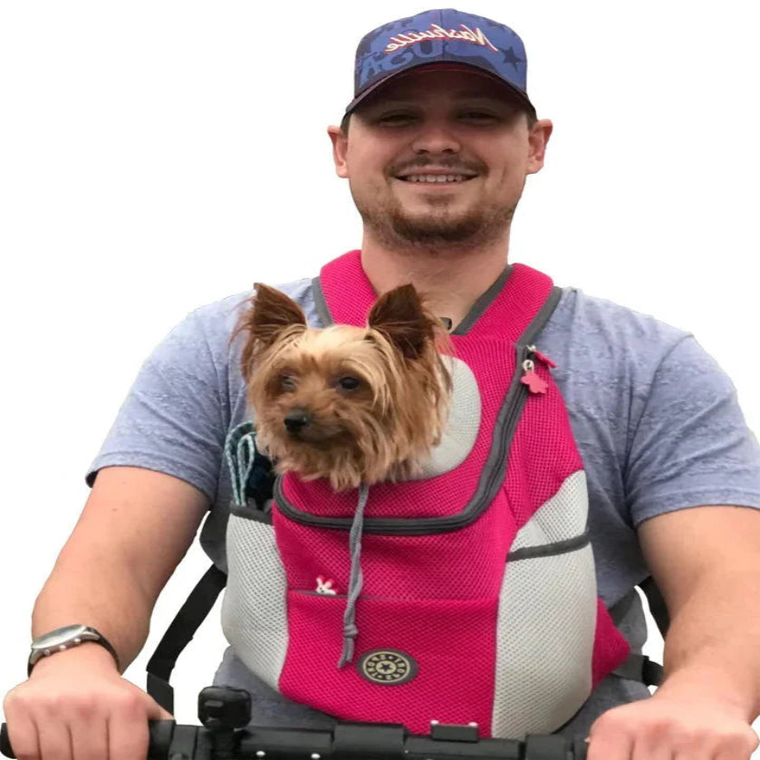 Dog Carrier Backpack with Mesh Ventilation and Internal Safety Hook