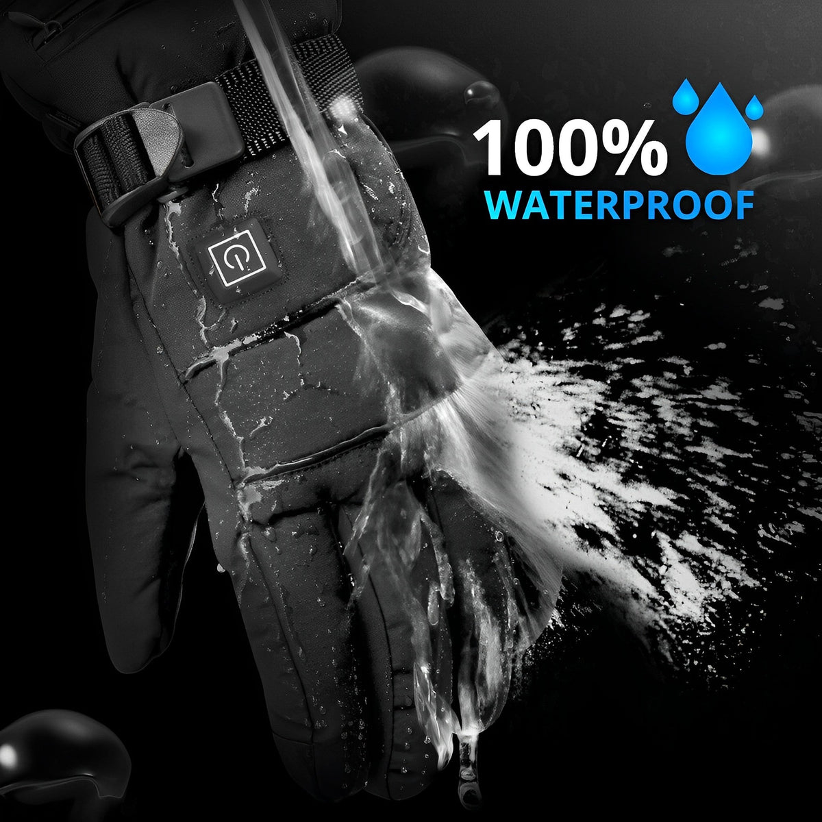 Battery Powered Gloves with Three Heat Settings and 8 Hour Runtime for Winter Work
