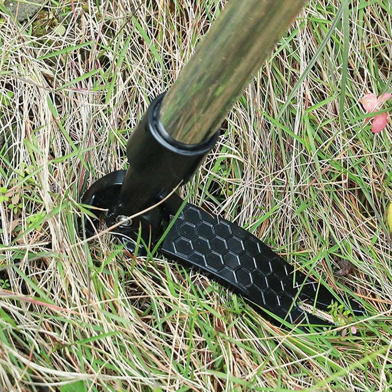 Standing Weed Puller with Foot Pedal and Detachable Handle, Stainless Steel