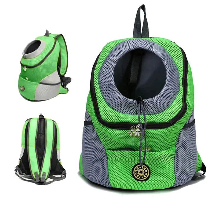 Dog Carrier Backpack with Mesh Ventilation and Internal Safety Hook