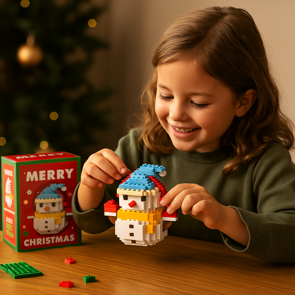 Christmas Building Block Figures to Build Yourself in Nine Festive Designs
