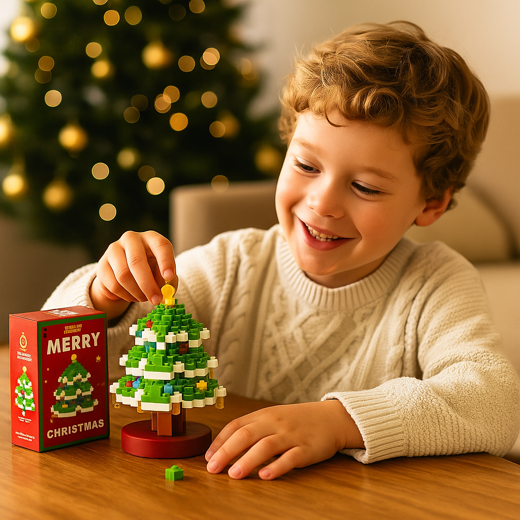 Christmas Building Block Figures to Build Yourself in Nine Festive Designs