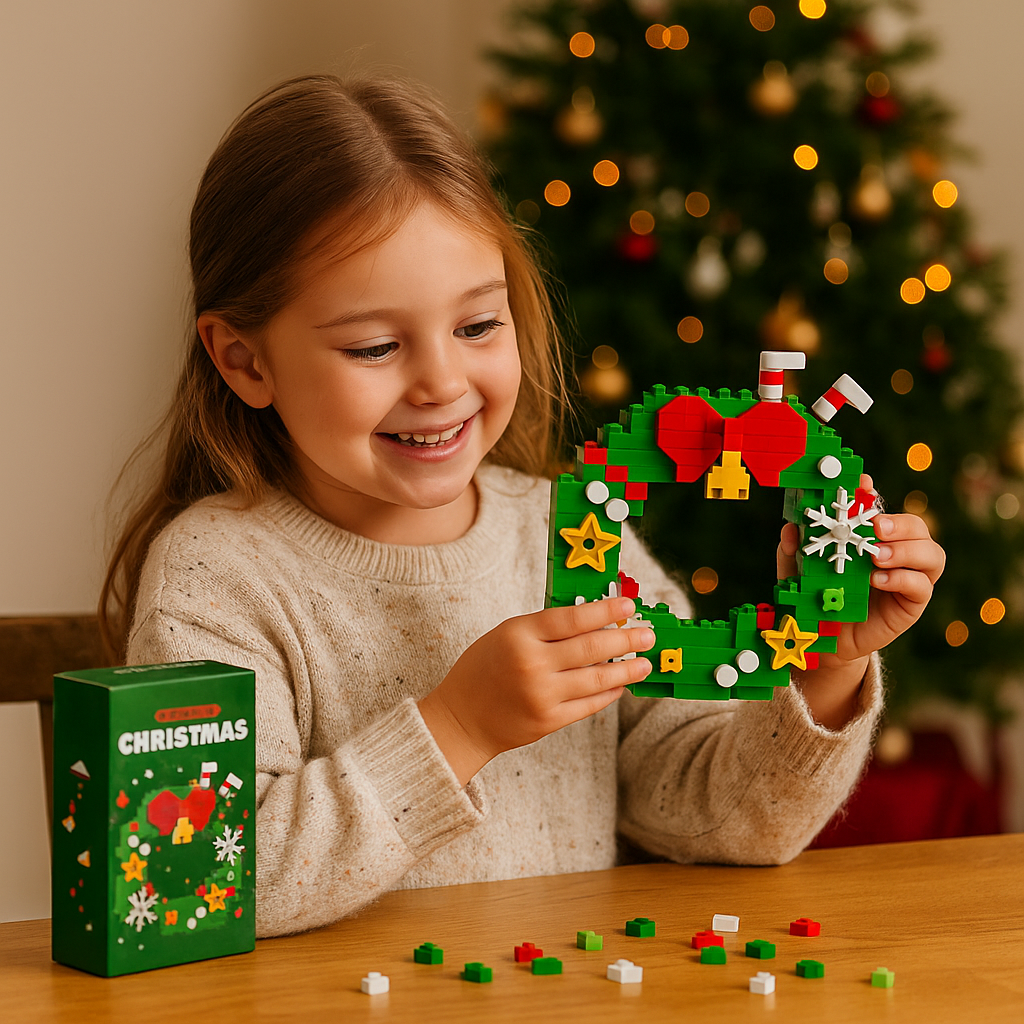 Christmas Building Block Figures to Build Yourself in Nine Festive Designs