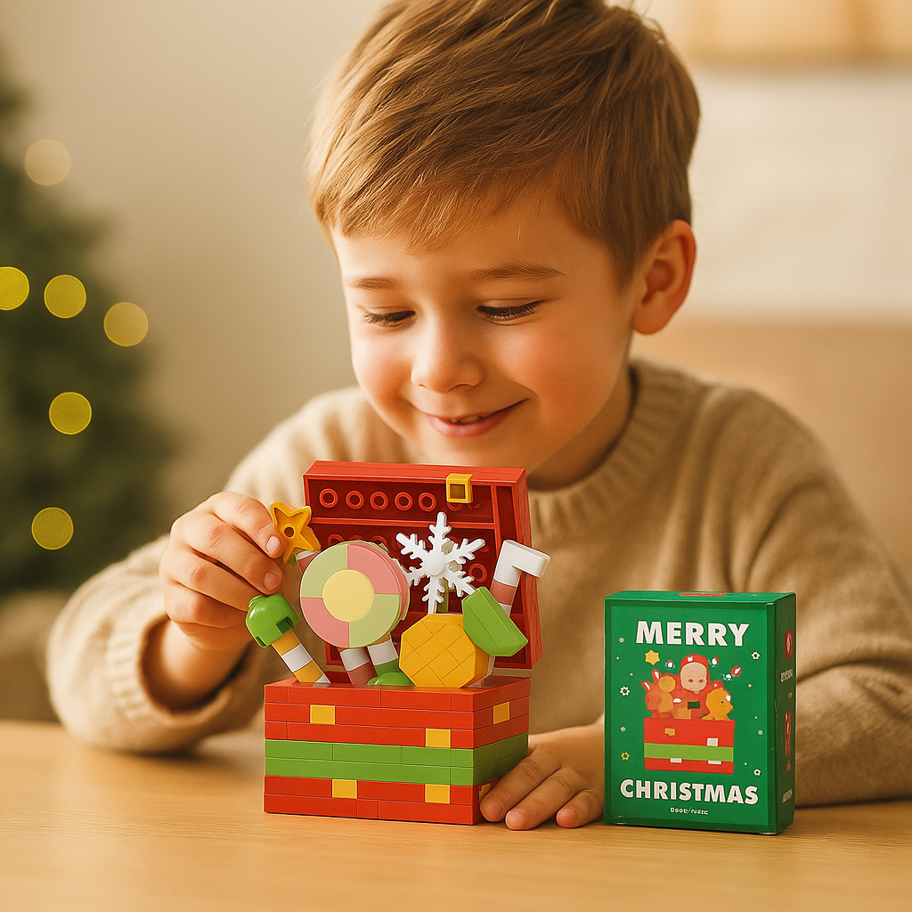Christmas Building Block Figures to Build Yourself in Nine Festive Designs
