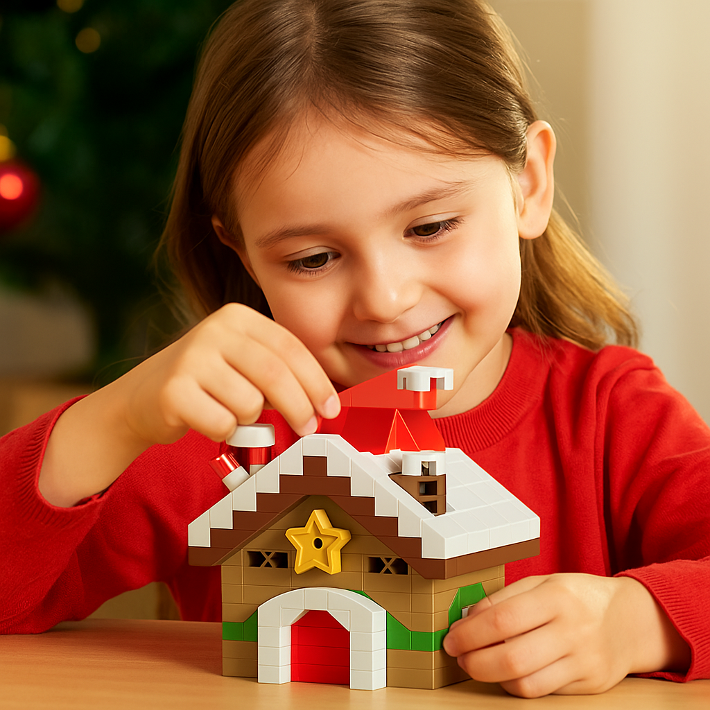 Christmas Building Block Figures to Build Yourself in Nine Festive Designs