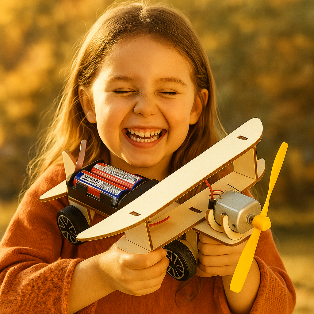 STEM Science Building Set for Kids to Build Working Models Like Planes, Pumps, and Fans