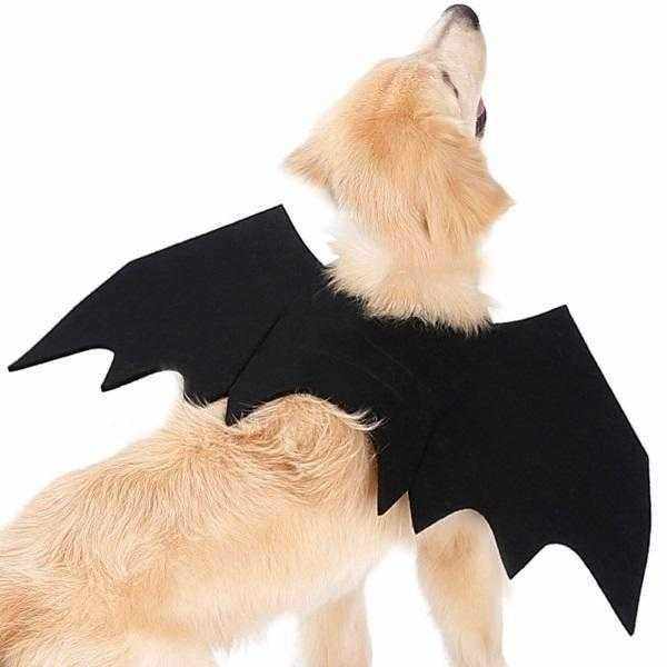 Dog Bat Wings Costume with Adjustable Straps and Felt Fabric