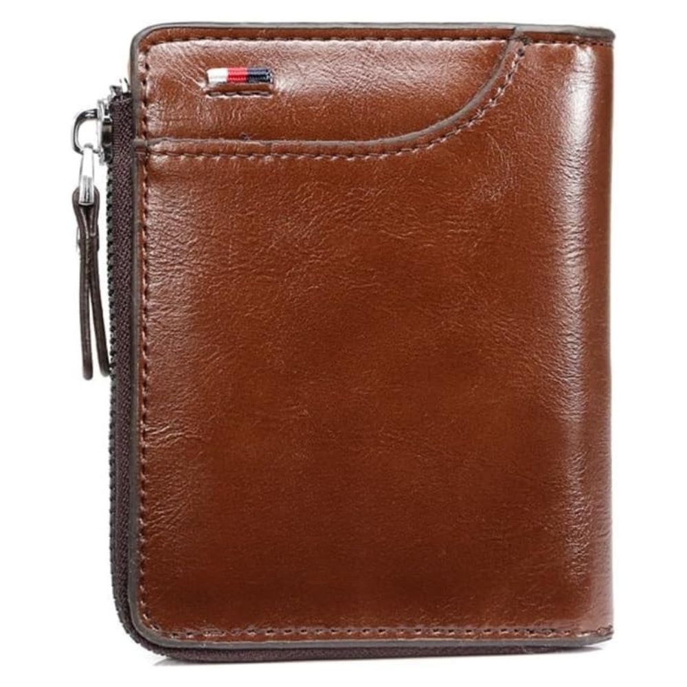 RFID Blocking Wallet with 14 Card Slots and Cash Compartment, Vintage PU Leather