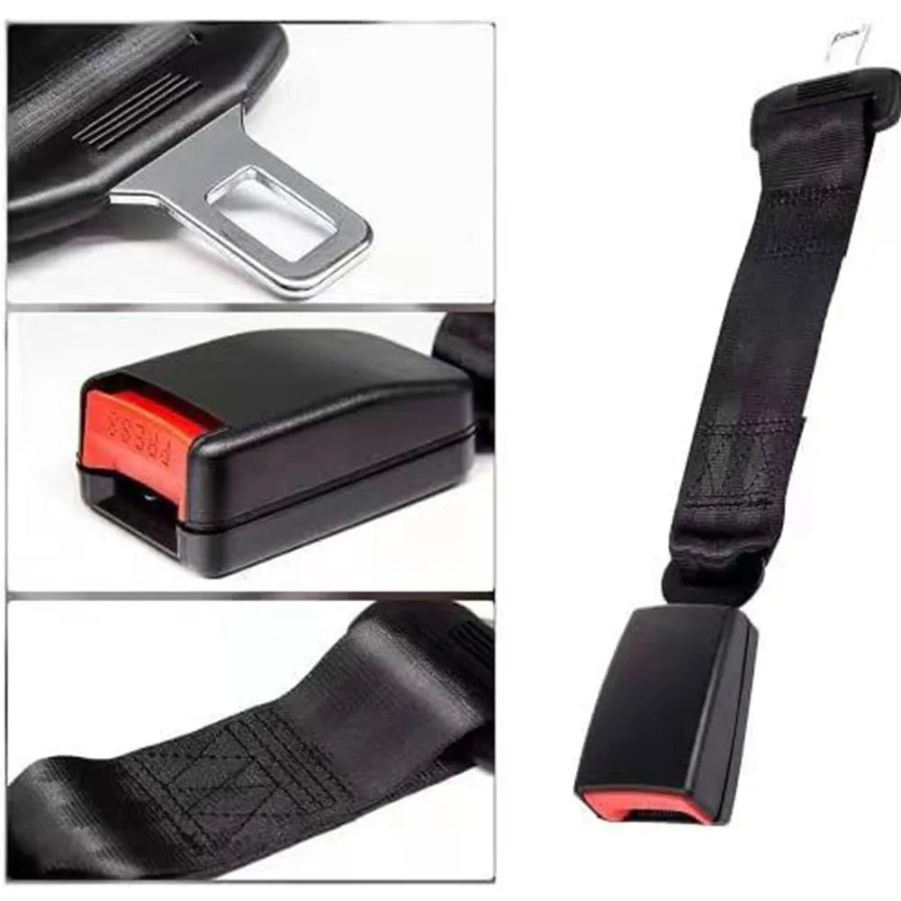 Seat Belt Extender with 14-Inch Extension and Metal ABS Construction for Cars