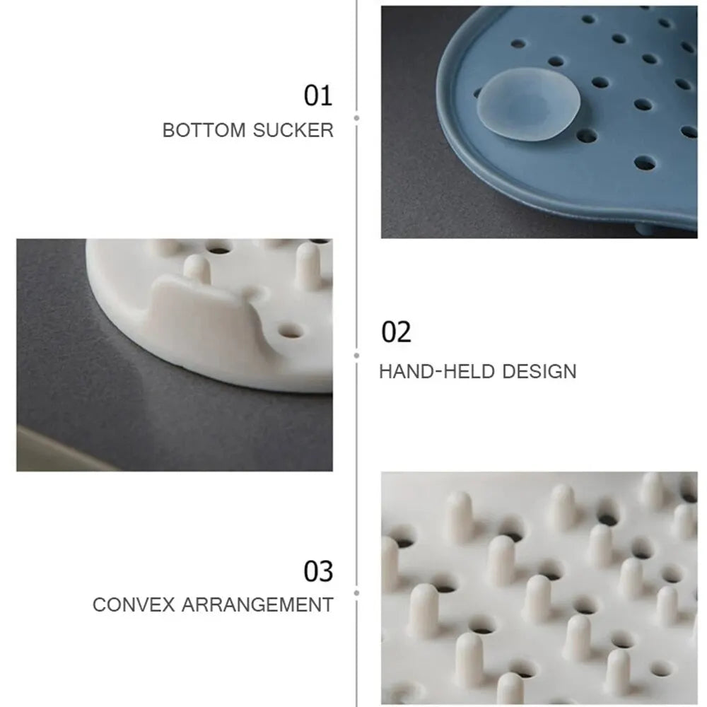 Spiral Drain Hair Catcher with TPR Rubber and Suction Cups