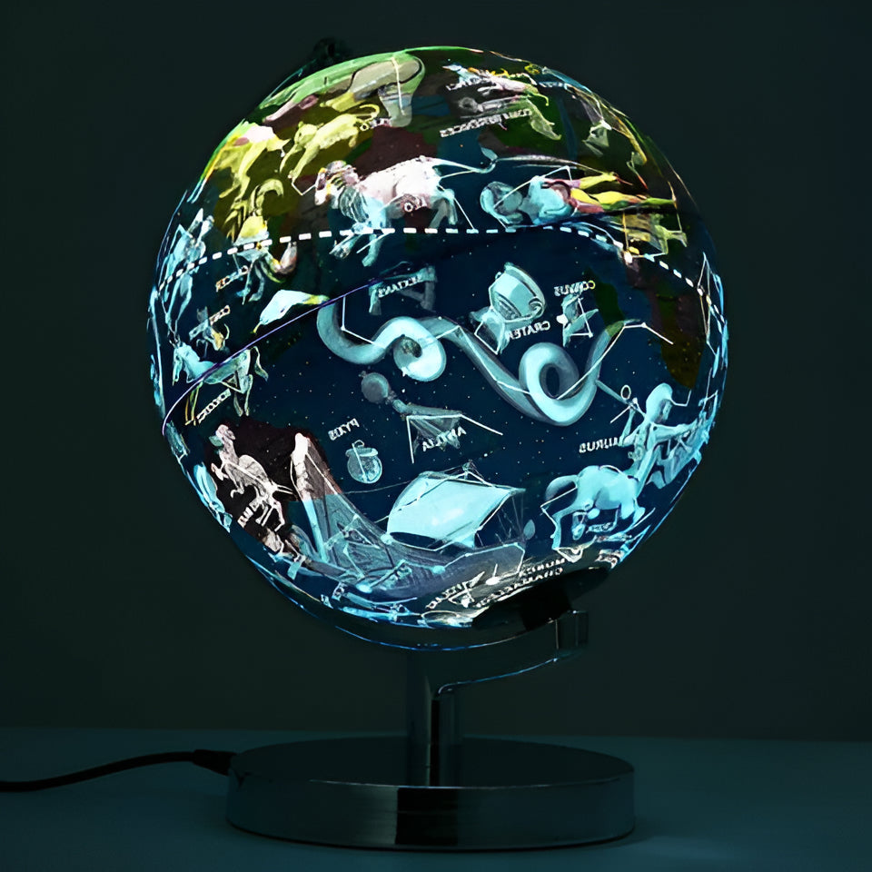 Levitation Globe with Twelve Constellation Modes and LED Night Light
