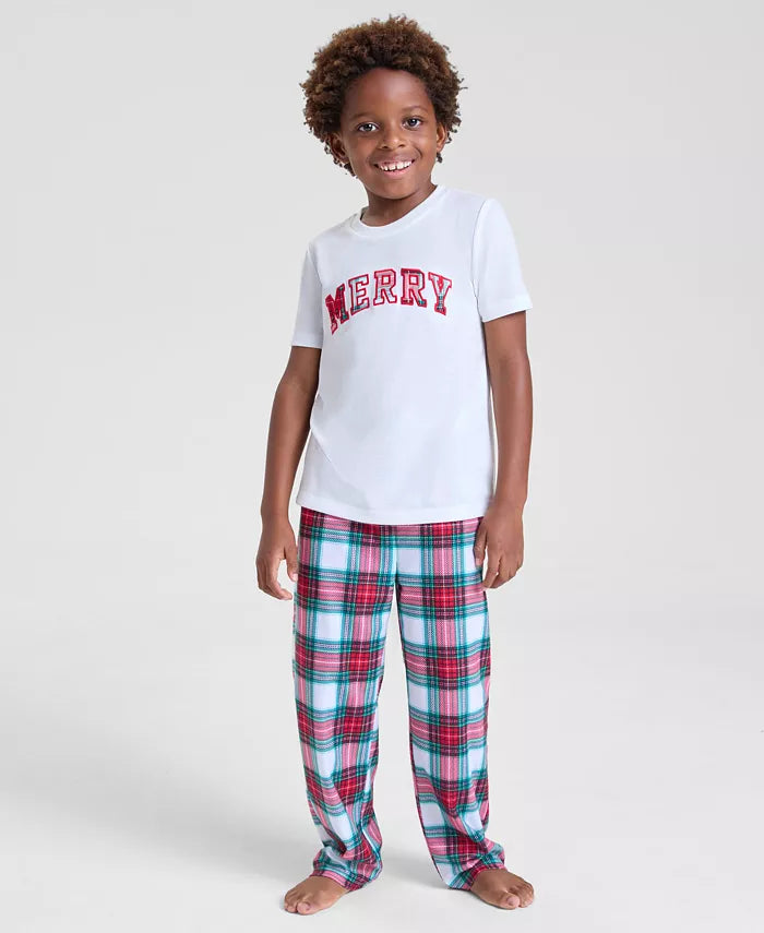 Children's Holiday Pajama Pants with Pull On Design and Ankle Length Coverage