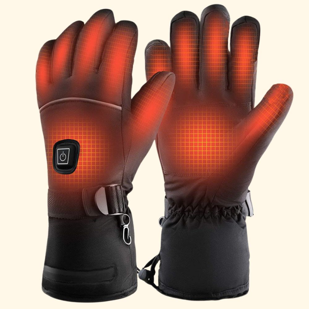 Heated Gloves with Carbon Fiber Elements and Touchscreen Fingertips, 8-Hour Runtime