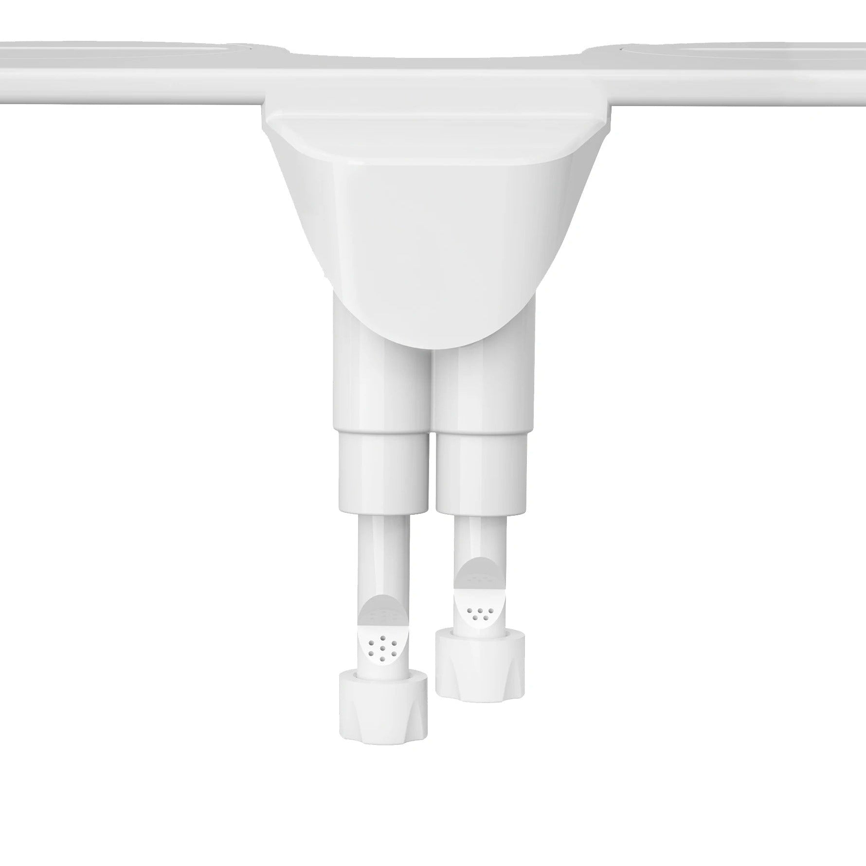 Dual Nozzle Bidet Attachment with Adjustable Pressure and Self-Cleaning System