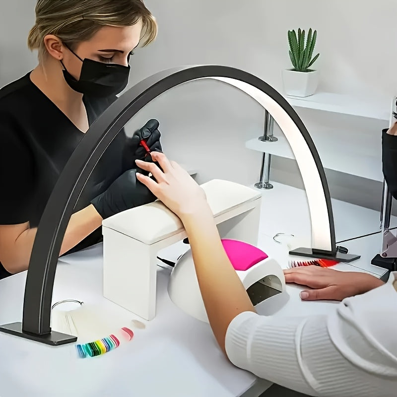 LED Arc Desk Lamp with Dimmable Brightness and Color Temperature, Flicker-Free