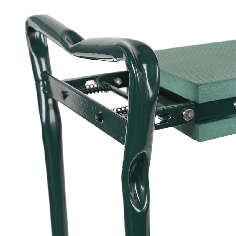 Garden Kneeler and Seat with Dual Position Frame and Tool Pouch, Foldable