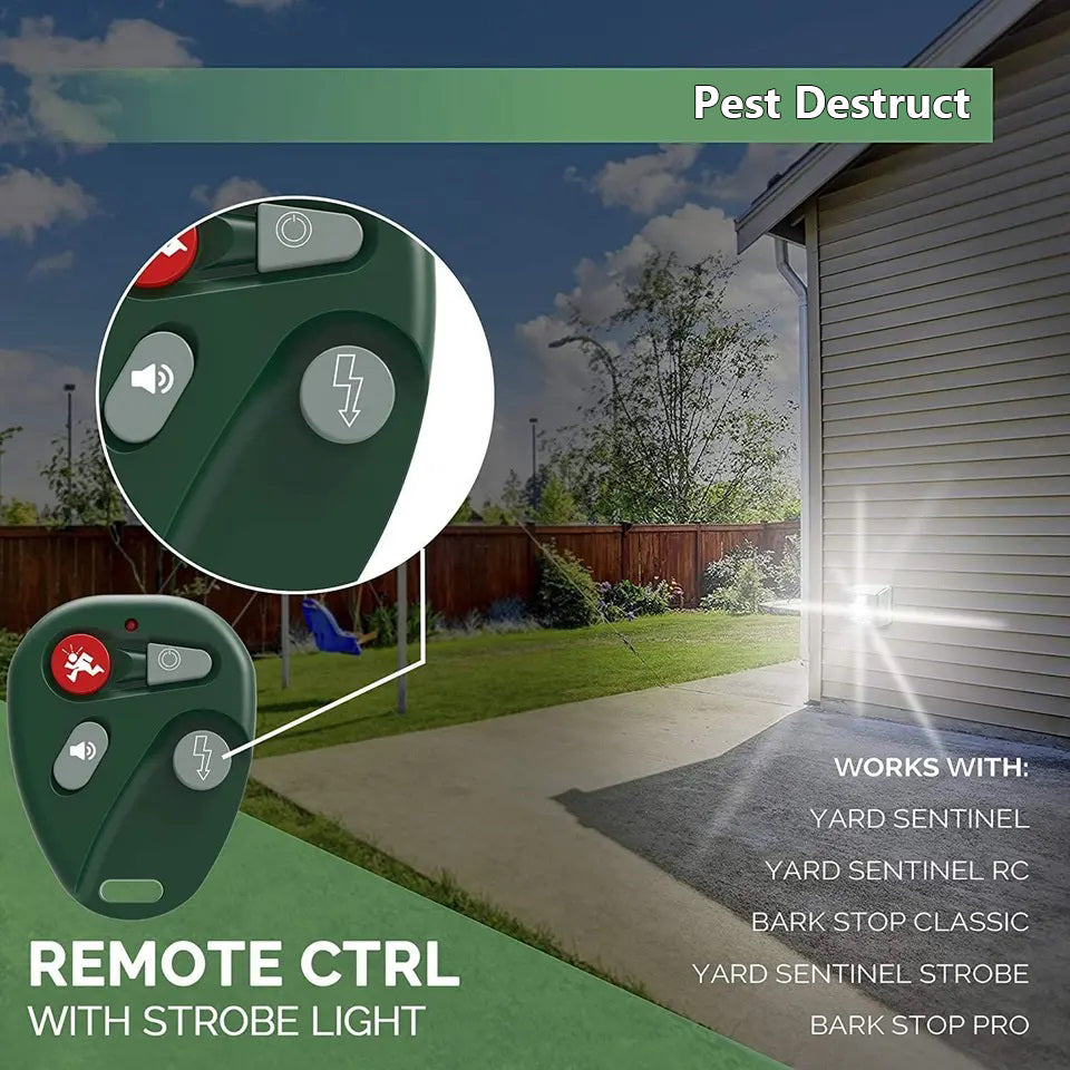 Solar Powered Motion Activated Bird Deterrent with Flashing Light