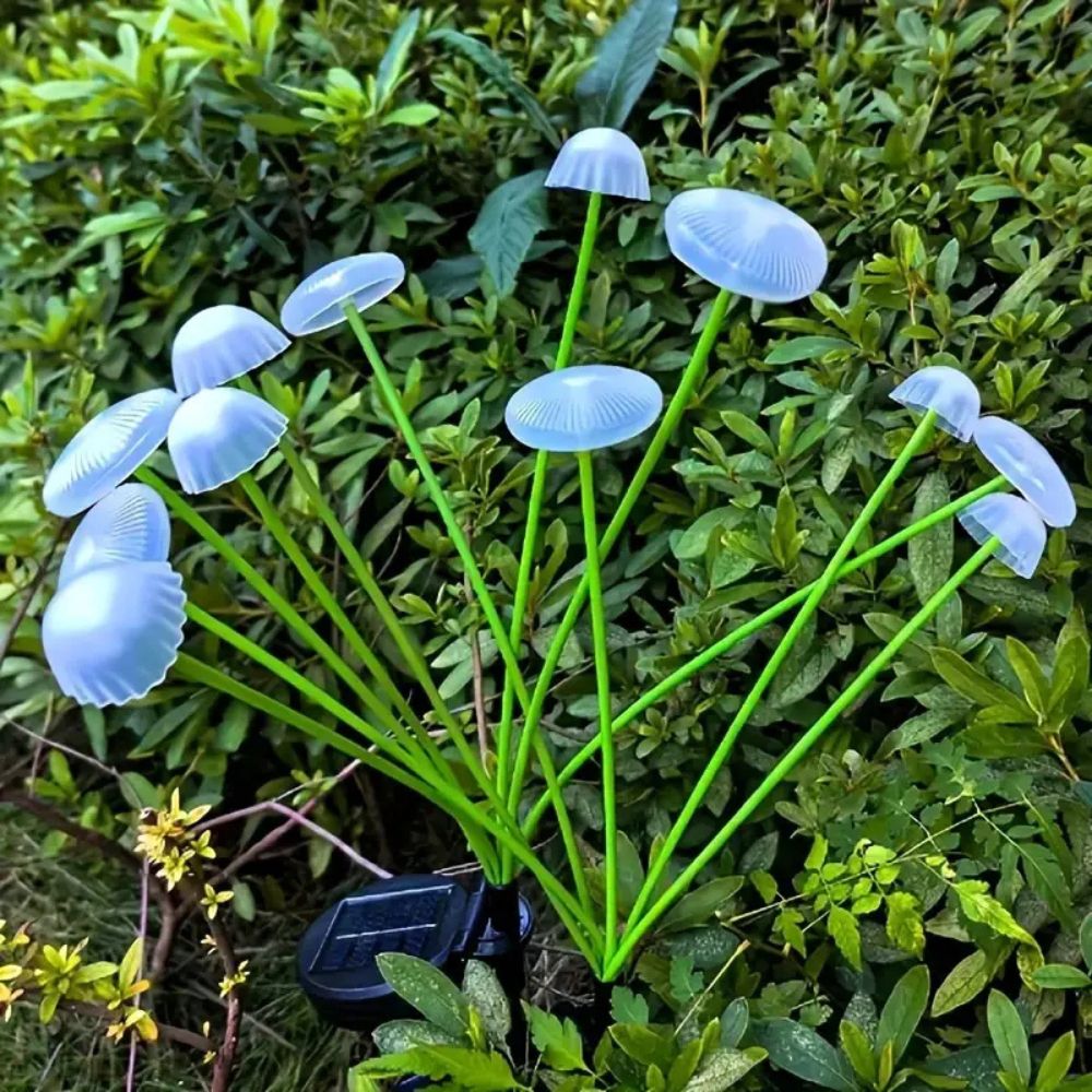 Solar Garden Light with Six LED Bulbs and Swaying Jellyfish Design, Multi Color Option