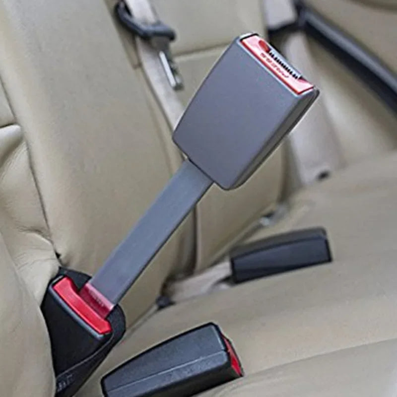 Seat Belt Extender with Rigid Stem and 11-Inch Extension for Cars