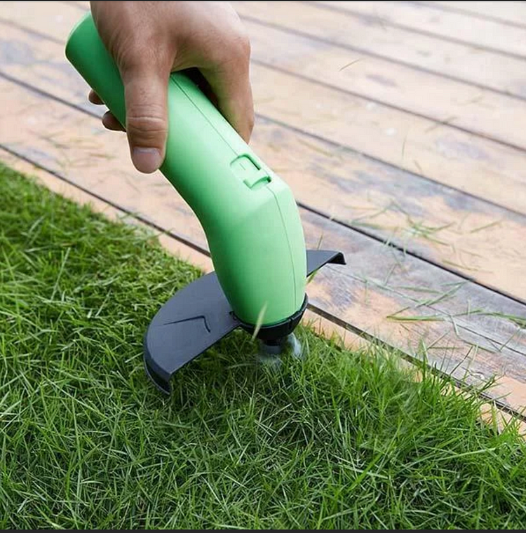 Cordless Grass Trimmer with Telescoping Pole and Adjustable Height Settings