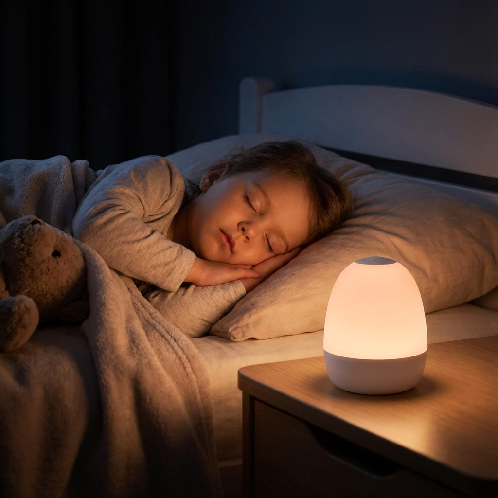 Silicone Night Light with Touch Control and Adjustable Brightness, Rechargeable Battery