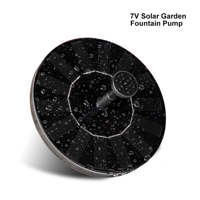 Floating Solar Fountain Pump with Interchangeable Spray Heads for Ponds and Birdbaths