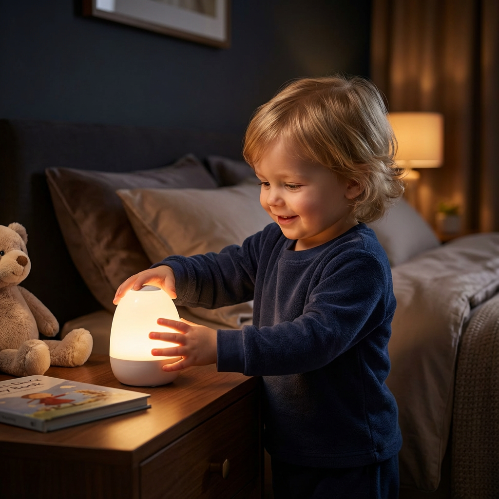 Silicone Night Light with Touch Control and Adjustable Brightness, Rechargeable Battery