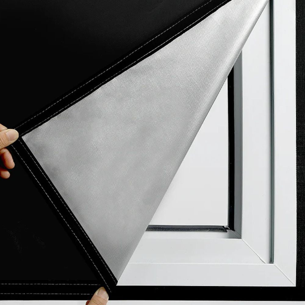 Static Cling Blackout Window Film with UV Heat Blocking and Reusable Polyester, Custom Trim Fit
