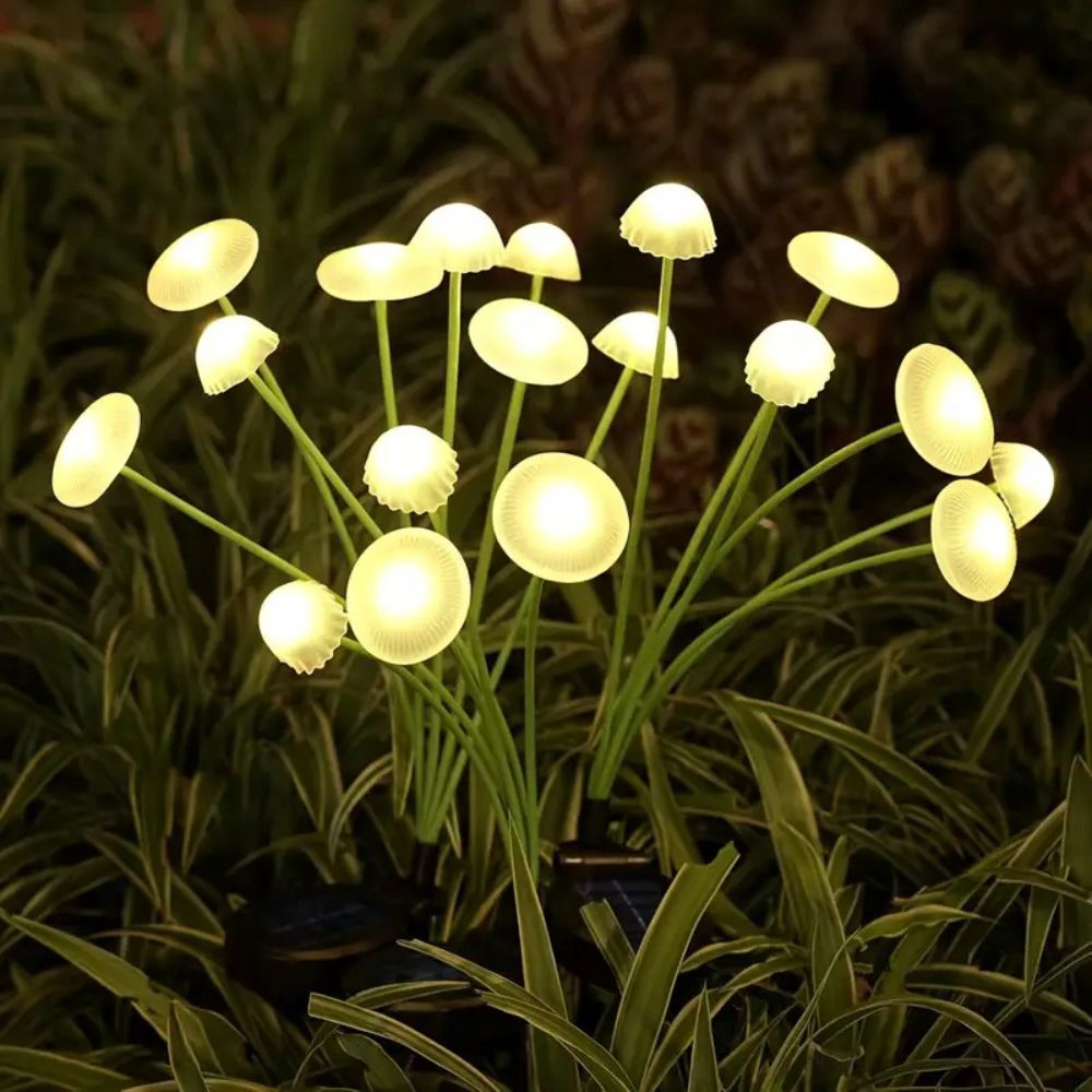 Solar Garden Light with Six LED Bulbs and Swaying Jellyfish Design, Multi Color Option