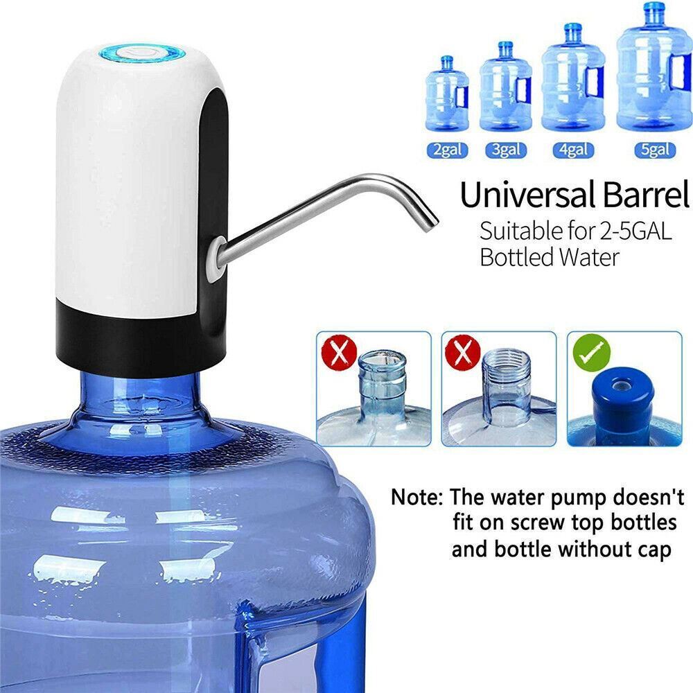 Rechargeable Water Pump Dispenser with USB Battery and One-Touch Operation