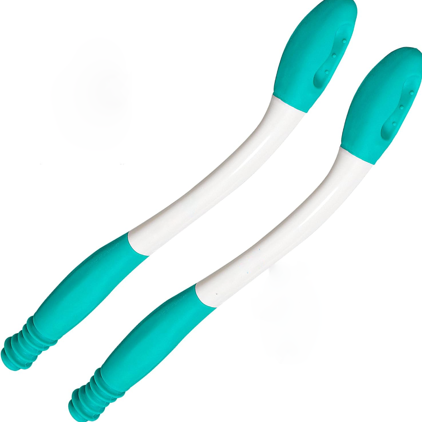 Long Handle Wiping Aid with Release Button and Cushioned Head, 2-Pack