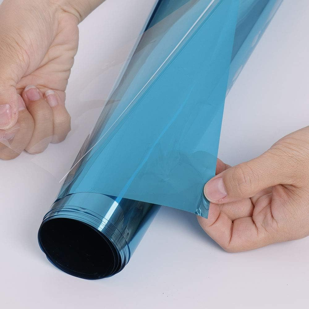 Solar Heat Blocking Window Film with Static Cling and UV Protection, 15.7 x 39.4 inches