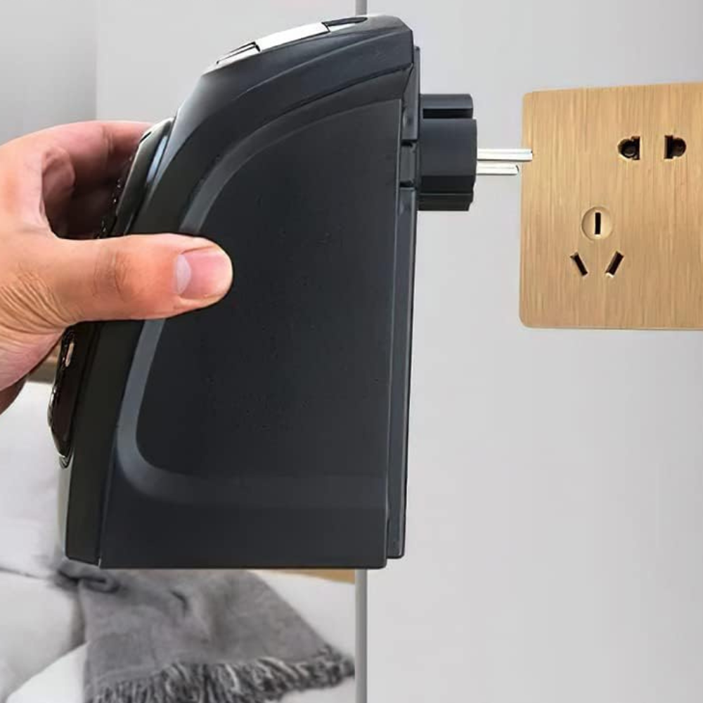 Ceramic Space Heater with Dual Speed and Programmable Timer, Wall or Desk Mount