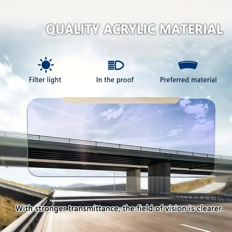 Car Sun Visor Extender with Polarized Lens and 180 Degree Adjustment