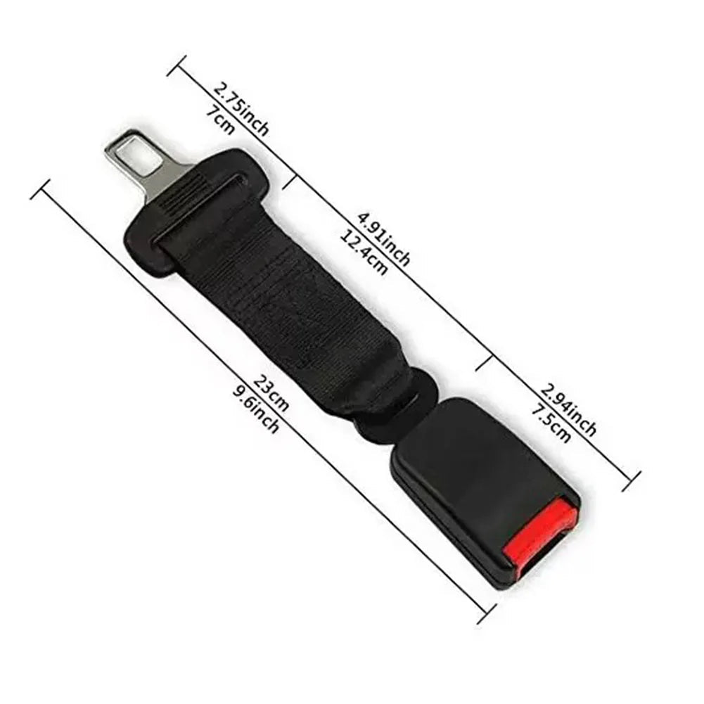 Seat Belt Extender with 14-Inch Extension and Metal ABS Construction for Cars
