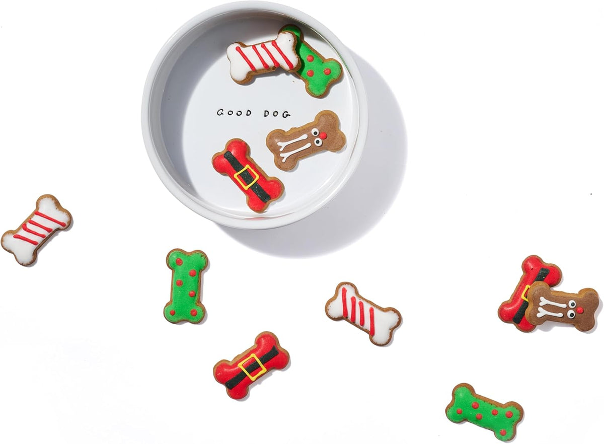 Advent Calendar for Dogs with 24 Gingerbread Biscuits and Festive Designs