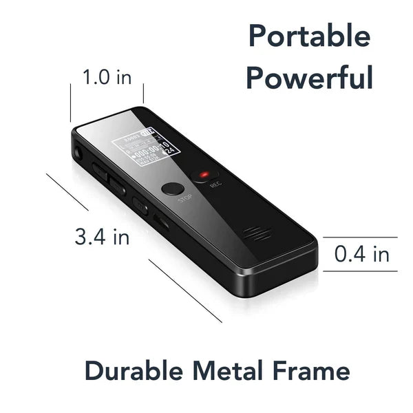 Digital Voice Recorder with Voice Activation and Noise Reduction, 16GB Storage