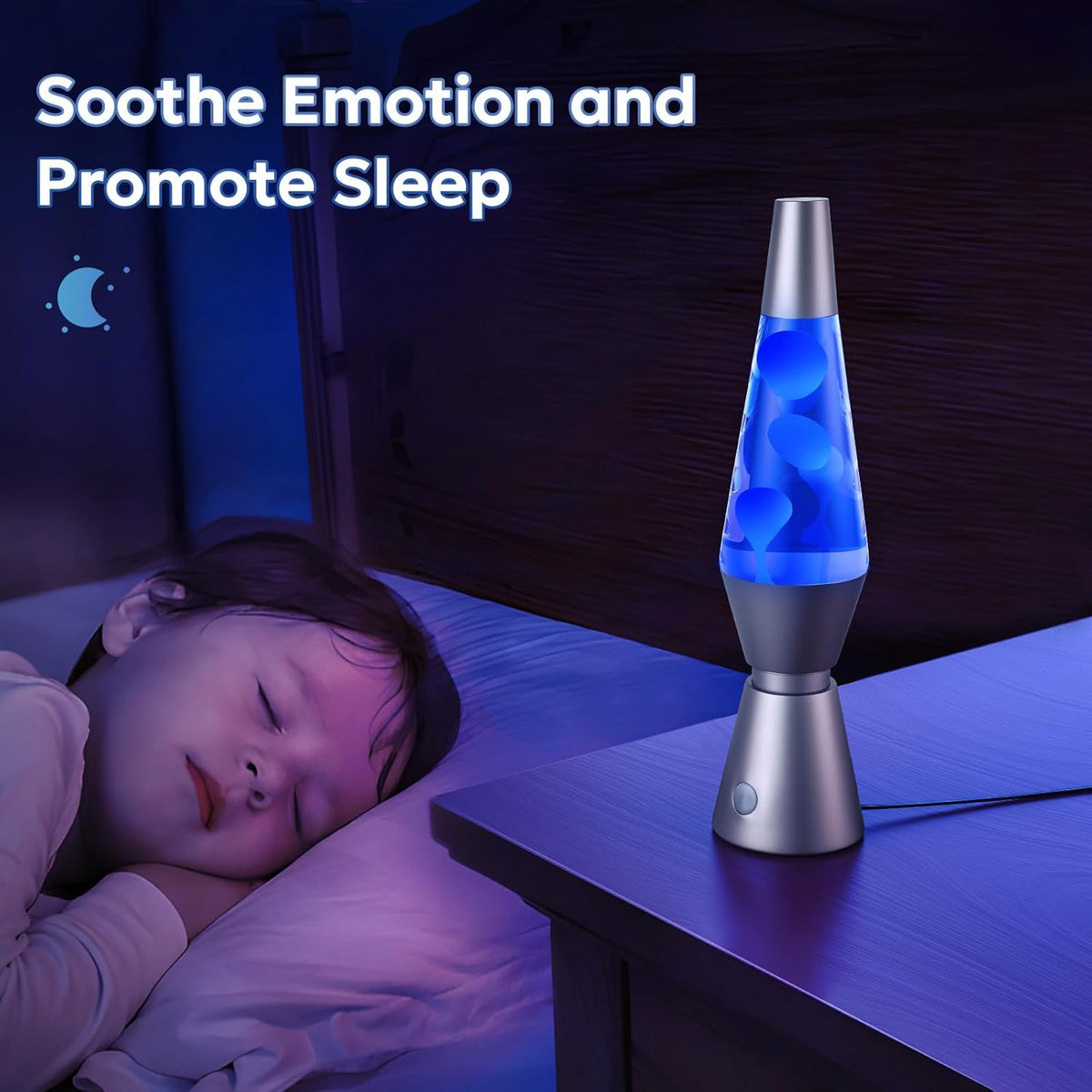 Flowing Wax Lamp with 17 Color Settings and Wireless Remote Control
