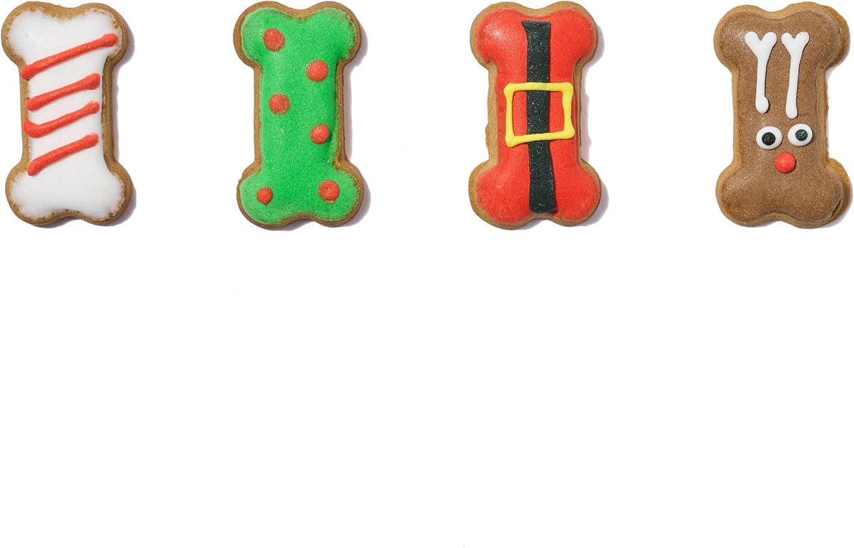 Advent Calendar for Dogs with 24 Gingerbread Biscuits and Festive Designs