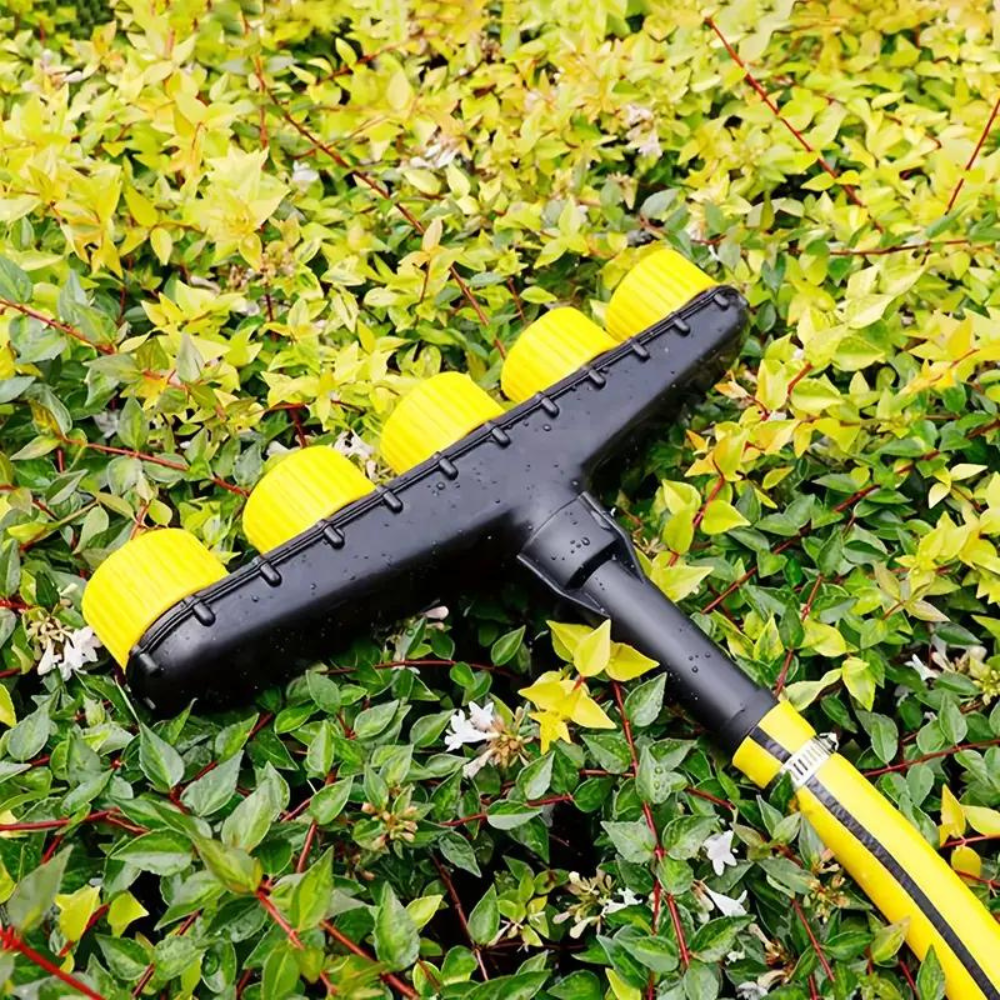 Adjustable Garden Spray Nozzle with Trigger Lock and Multiple Spray Patterns