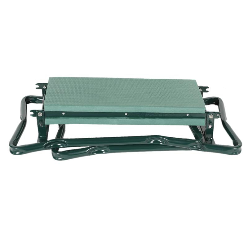 Garden Kneeler and Seat with Dual Position Frame and Tool Pouch, Foldable