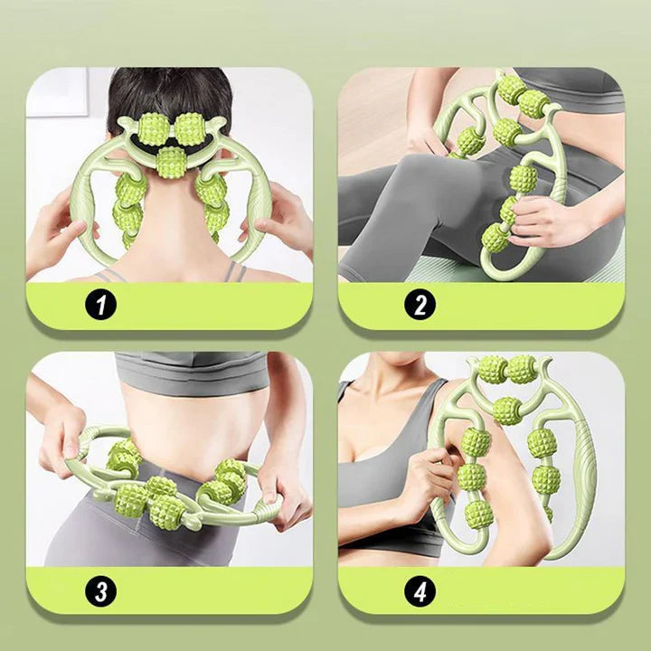 Leg Compression Massager with 12 Circular Massage Points and Rhythmic Compression