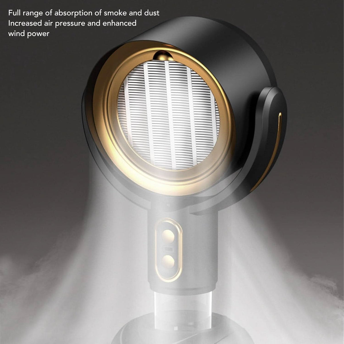 Compact Desktop Smoke Absorber with LED Ring for Home and Office Spaces