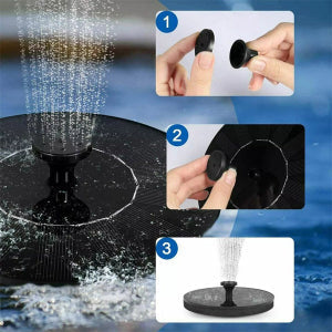 Floating Solar Fountain with Automatic Water Spray for Birdbaths and Ponds