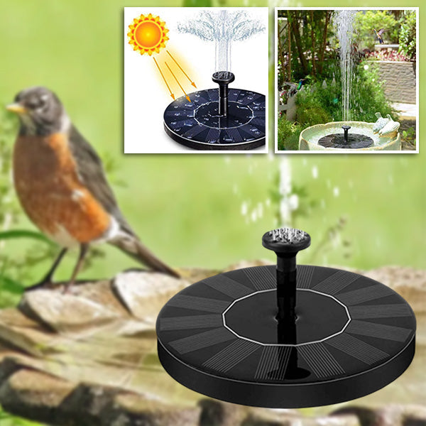 Floating Solar Fountain with Automatic Water Spray for Birdbaths and Ponds