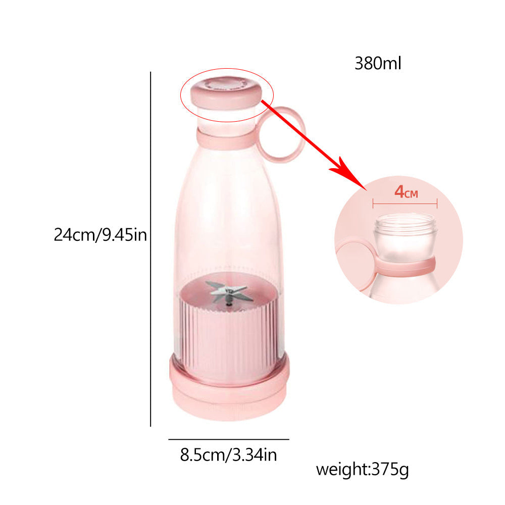Portable Blender with Four-Blade System and Wireless Charging, 350ml